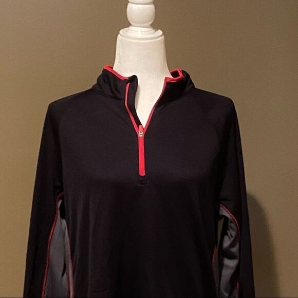 Nordic Track Black/Red/Grey Pullover Sz Medium - Picture 4 of 11